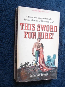 This Sword for Hire by Jefferson Cooper  1966 Paperback Library Edition - Imagen 1 de 2
