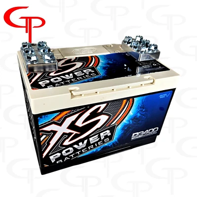 BATERÍA AGM XS POWER D3400 + TERMINALES GP 6 PUNTOS BATERÍA AUDIO COCHE 4000 VATIOS Foto 1 de 3