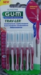 3 * Cepillos interdentales Gum Trav-Ler 6 piezas rosa 1612 Trav Ler Traveler - Imagen 1 de 1
