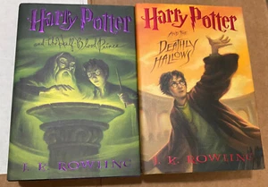 Harry Potter Book # 6 & 7 Deathly Hallows  Half blood Prince  J.K. Rowling First - Bild 1 von 9
