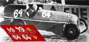 Decals Alfa Romeo P3 Streamliner Avus 1934 Nuvolari 1:32 43 24 18 Ferrari calcas - Picture 1 of 1