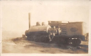 B30/ Occuptional Worker RPPC Postcard c1910 Steam Railroad Car? Track 13 - Picture 1 of 2
