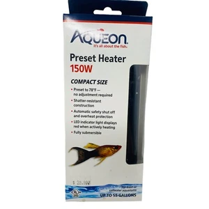 Aqueon Preset Heater 150w Compact Size for aquariums Fish Tanks - Picture 1 of 5