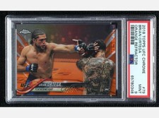 2018 Topps Chrome UFC Brian Ortega RC Rookie Card Orange Refractor #15/25 PSA 9