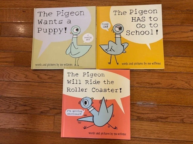 Lot 3 Hardback Pigeon Books by Mo Willems Picture Books NEW Foto 1 de 1