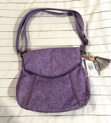 Sakroots | Bolso Bandolera Artist Circle, Floral Lavanda Púrpura con Dije Nuevo con Etiquetas Foto 1 de 4