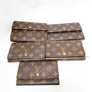 NO TARIFF Louis Vuitton Wallet 5 set Brown Monogram 4302037 - Picture 1 of 10