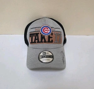 New Era Chicago Cubs Hat 2017 MLB Post Season Baseball TAKE17 Autograph Signed? - Picture 1 of 4
