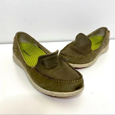 Superfeet Fir Bungee Cord Leather Loafers Slip On 8 - Image 1 of 4