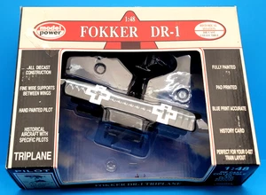 MODEL POWER FOKKER DR-1 TRIPLANE 1:48 DIECAST - JACOBS NO 6432 - SPECIAL EDITION - Picture 1 of 12
