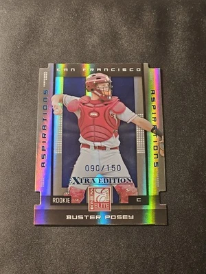 2008 Donruss Aspirations Blue Die-Cut Buster Posey RC #/150 Rare Rookie FSU - Image 1 of 2