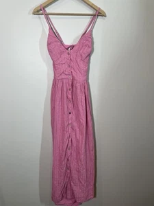 Vestido Free People Endless Verano Bon Bon Midi Talla Pequeña Rosa Boho Largo - Imagen 1 de 10