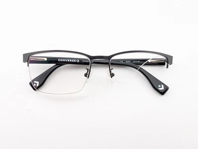 Converse Eyeglasses, Frames Only, A230, 55-17-140, Metal/Plastic, Black,Half Rim - Image 1 of 4