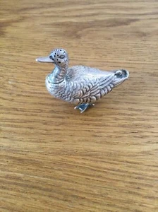 ANTIGUO PIMIENTO DE PATO PLATA SÓLIDA BIRGINGHAM 1908 - Imagen 1 de 9