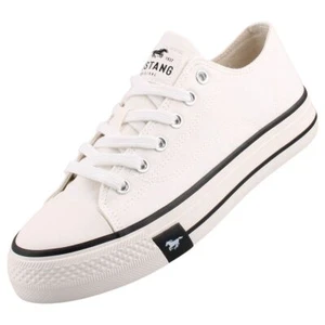 Zapatillas de lona Mustang para mujer blancas 1482301/1 - Imagen 1 de 7