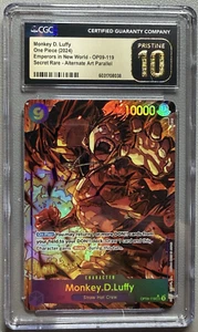 ONE PIECE Monkey D. Luffy (Alt Art) OP09-119 SEC Emperors in the New World CGC10 - Bild 1 von 2