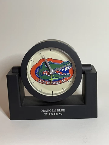 UNIVERSITY OF FLORIDA GATORS 2005 ORANGE AND BLUE CLOCK WITH ALARM Cover