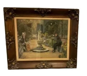 Stampa antica "Memorie e Sweethearts" dopo W. Dendy Sadler - cornice ornata 25 - Foto 1 di 8