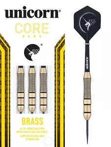 UNICORN CORE PLUS BRASS DARTS SET 22g,24g,26g +GRATIS GELDBÖRSE - Bild 1 von 7