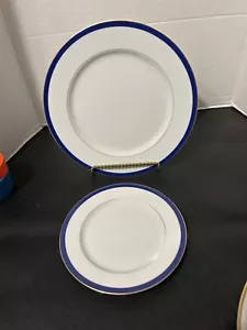 Set of 2 Gorham Fine China Royal Imperial Dinner & Salad Plates 10 7/8" & 8" - Picture 1 of 4
