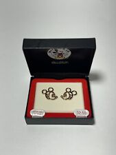 Vintage Van Dell Disney Mickey Mouse Sterling Silver Earrings 14K GE Backs