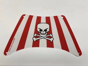 Lego Cloth Sail 28 x 18 Bottom with Red Stripes, Skull and Crossbones Pattern - Picture 1 of 1