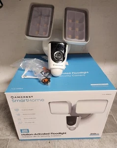 Amcrest ASH26-W SmartHome 1080p WiFi Outdoor Security Camera Floodlight Alarm - Picture 1 of 14