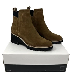 Dolce Vita Women's Huey H20 Brown Suede Bootie 9M NEW - Picture 1 of 8