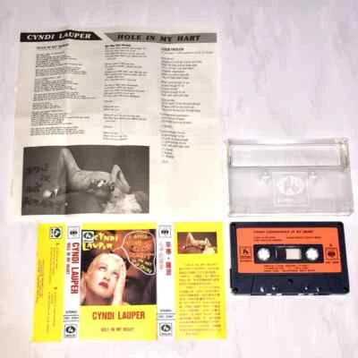 Cyndi Lauper 1988 Hole In My Heart Taiwan Edition Cassette Tape Promo Insert - Image 1 of 4