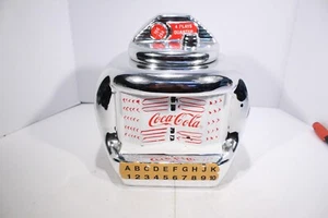 Awesome Coca Cola 2003 Cookie Jar Chrome Juke Box By Gibson Vintage - Picture 1 of 17