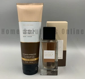 Bath & Body Works Coffee & Whiskey Cream Cologne Full Size 2 Pcs Set #1109 - Picture 1 of 1