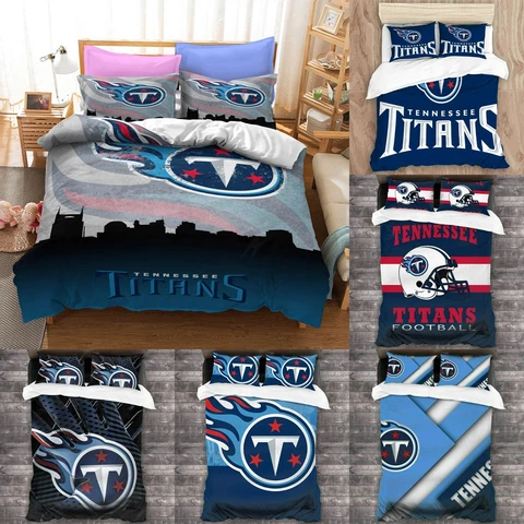 Tennessee Titans 3 Pieces Bedding Set Pillowcases Quilt/Duvet/Comforter Cover Cover