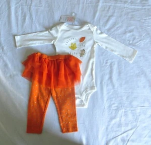 Carter’s Mädchen 2-teiliges Outfit zum Verfallen für Papa Body und Tutu Oberteil Hose 12 Monate - Bild 1 von 7