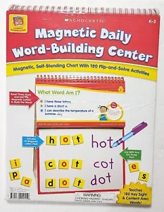 Magnetic Daily Word-Building Center Self standing Chart with 180 Activities - Picture 1 of 3