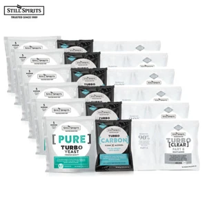 6xStill Spirits Pure Turbo Yeast Carbon Clear Full Kit Pack Home Brew - Picture 1 of 5