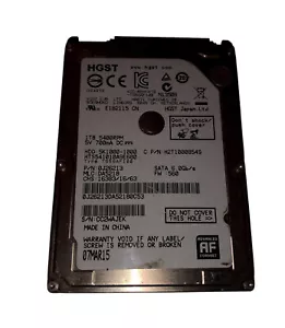 Festplatte HTS541010A9E680 HGST Hitachi Travelstar 5K1000 1TB 5400RPM SATA 6Gbps - Bild 1 von 2