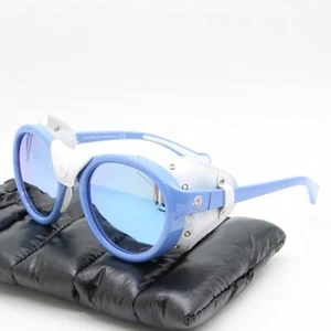 NEW MONCLER ML 0046/S 84C BLUE MIRROR AUTHENTIC SUNGLASSES W/CASE 52-20 - Picture 1 of 3