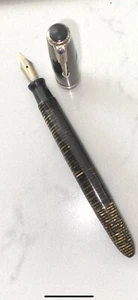 Vintage Parker Vacumatic Slender Füllfederhalter goldbraun 2-farbige Feder - Bild 1 von 6