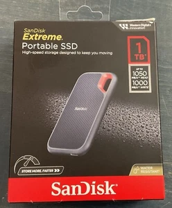 SANDISK EXTREME PORTABLE SSD 1 TB UP TO 1050/1000MB/S HIGH SPEED STORAGE New !!! - Afbeelding 1 van 2