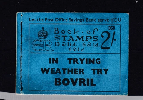 GB KEVIII 1936 2/- Booklet SGBC2 Edition 358 Complete All Stamps/adverts  BP4312 Cover