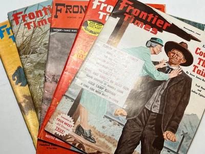 Lot of 5 FRONTIER TIMES Pulp Magazines  1961 - 1964  COWBOWS / Indians / OUTLAWS - Image 1 of 4