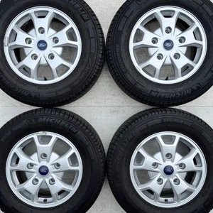 Set Genuine Ford Transit Custom 16 Alloy Wheels 5 Spoke SILVER Rims 235 65 Tyres - Picture 1 of 24
