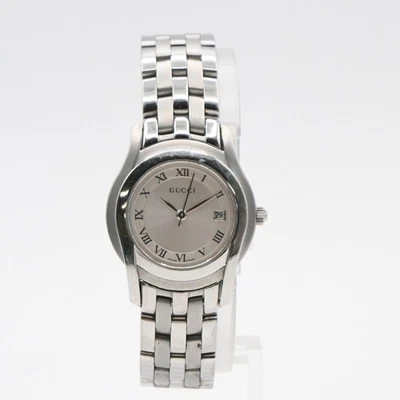 GUCCI 5500L Reloj Pulsera Cuarzo 25 mm Acero Inoxidable Plata 02LC588 Foto 1 de 4
