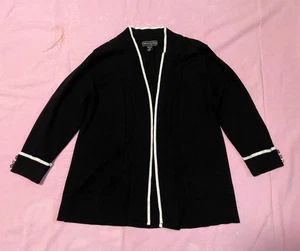 Sienna Sage Cardigan Black Petite Medium Womens - Picture 1 of 8