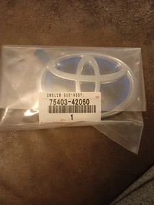 Genuine New TOYOTA BLUE BOOT BADGE Rear Embem RAV4 Hybrid 2019-2024 75403-42060 - Picture 1 of 4