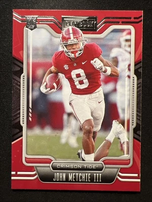 2022 Panini: Chronicles-Playbook #14 John Metchie III (RC)/Crimson Tide 🏈🐷🏈 - Image 1 of 2