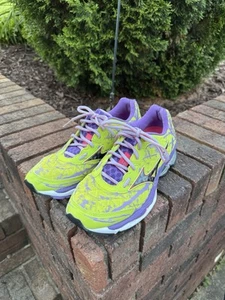Mizuno Wave Creation 16 Shoes Yellow Purple Women’s 8.5 - Picture 1 of 12