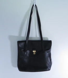 Bolso de hombro Coach Branson de cuero negro de colección con doble asa EE. UU. - Imagen 1 de 24