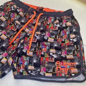 Superdry Volley Swim Short Men’s Size M Lined Premium Beach Pockets Swim Suit - Picture 1 of 16
