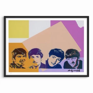 Andy Warhol - The Beatles, 1980 Signed Print, Limited Edition 23/ 200, Size A4. - Picture 1 of 3